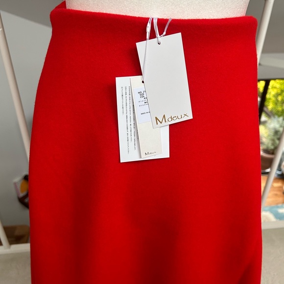 M.DEUX Japan Bright red Circle Skirt Vintage Inspired Kawaii NWT Japanese Brand - Picture 5 of 6